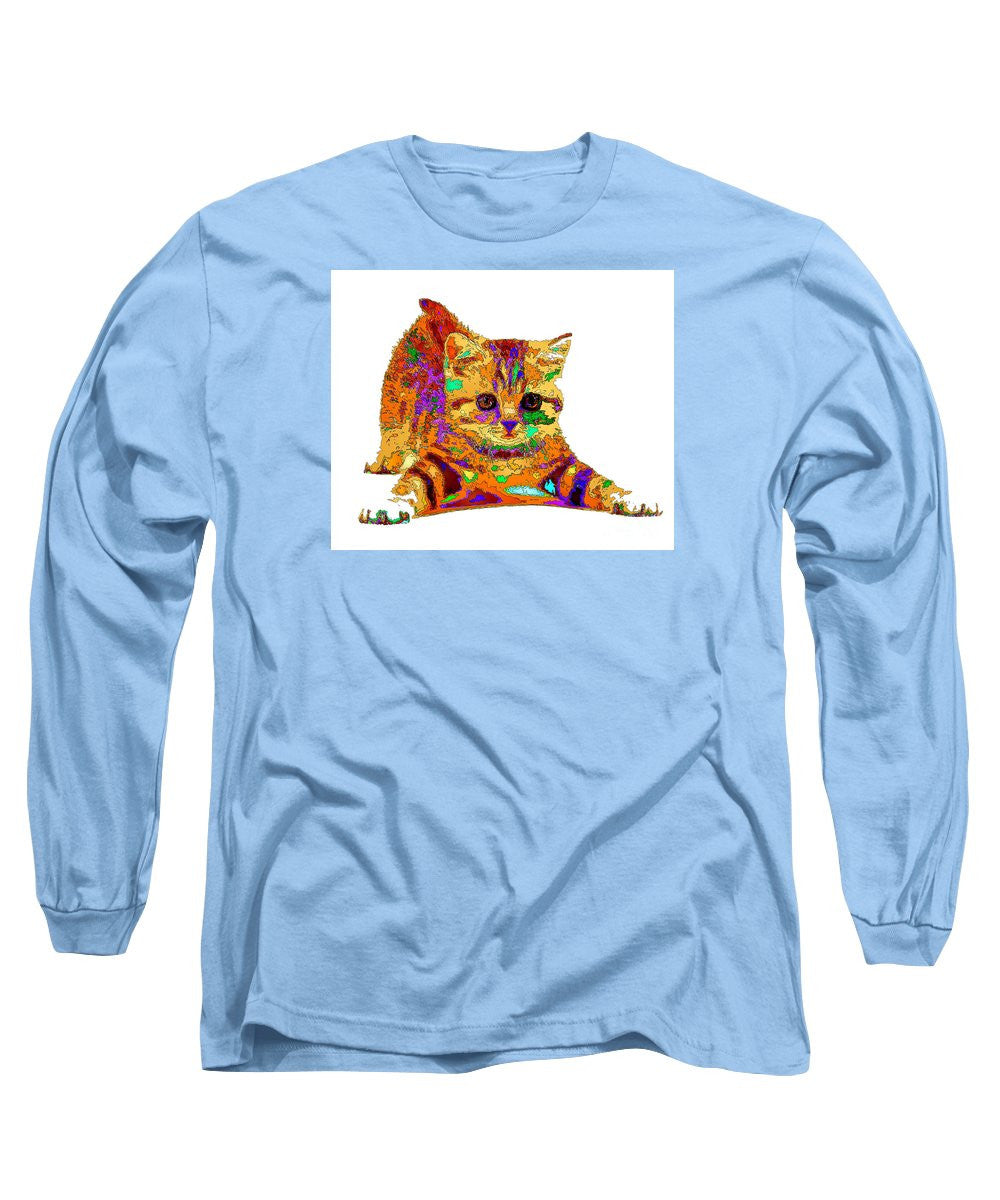 Long Sleeve T-Shirt - Jelly Bean The Kitty. Pet Series