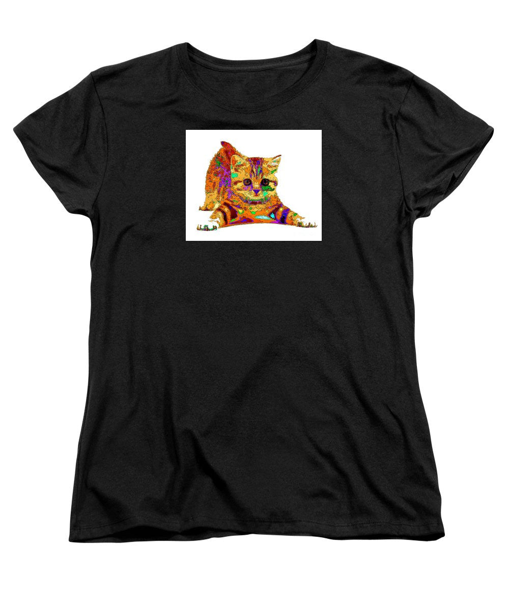 Women's T-Shirt (Standard Cut) - Jelly Bean The Kitty. Pet Series