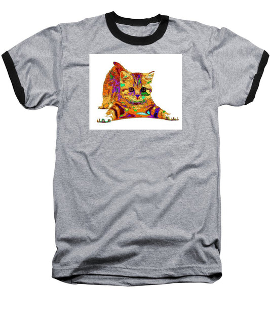 Baseball T-Shirt - Jelly Bean The Kitty. Pet Series