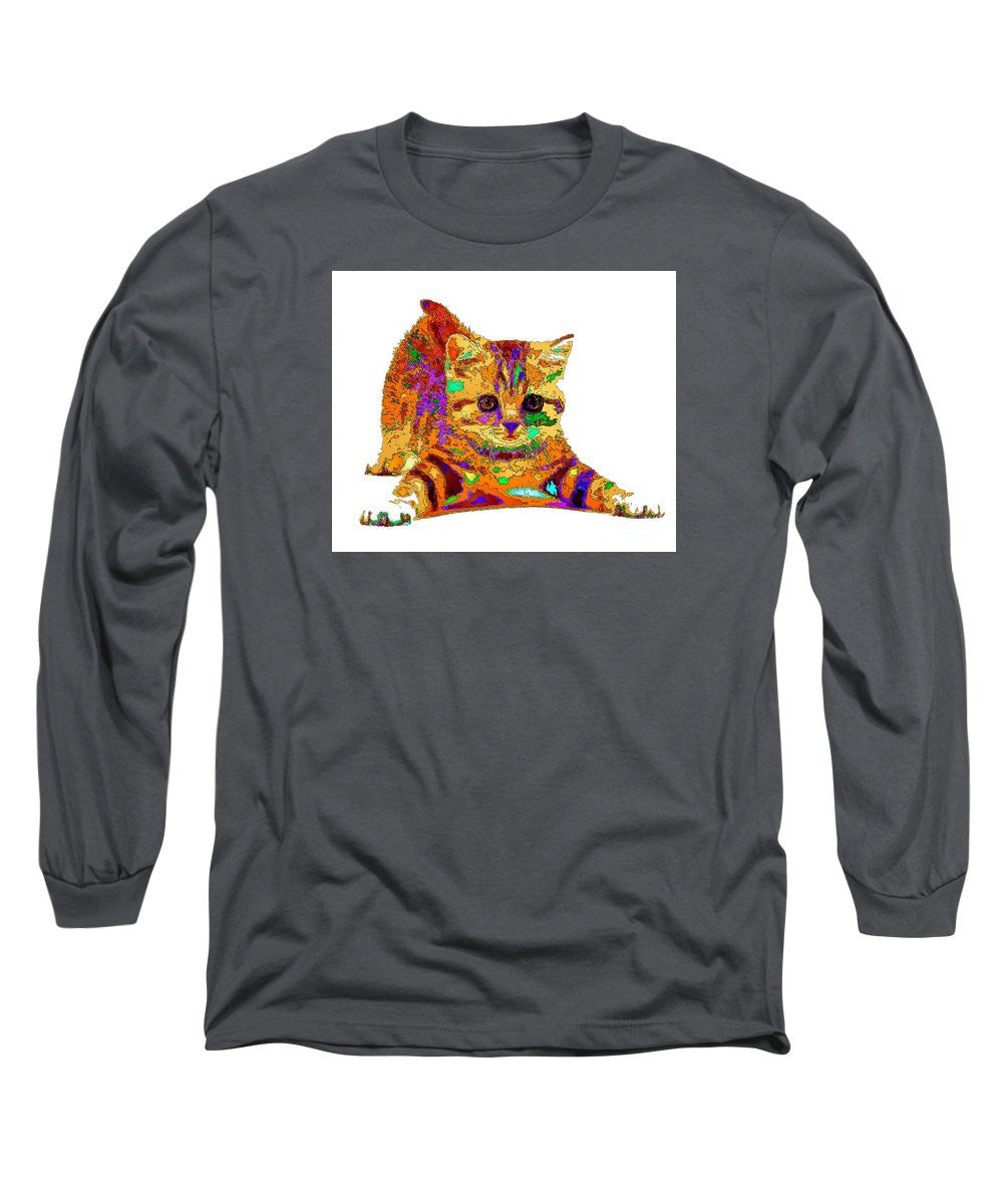 Long Sleeve T-Shirt - Jelly Bean The Kitty. Pet Series