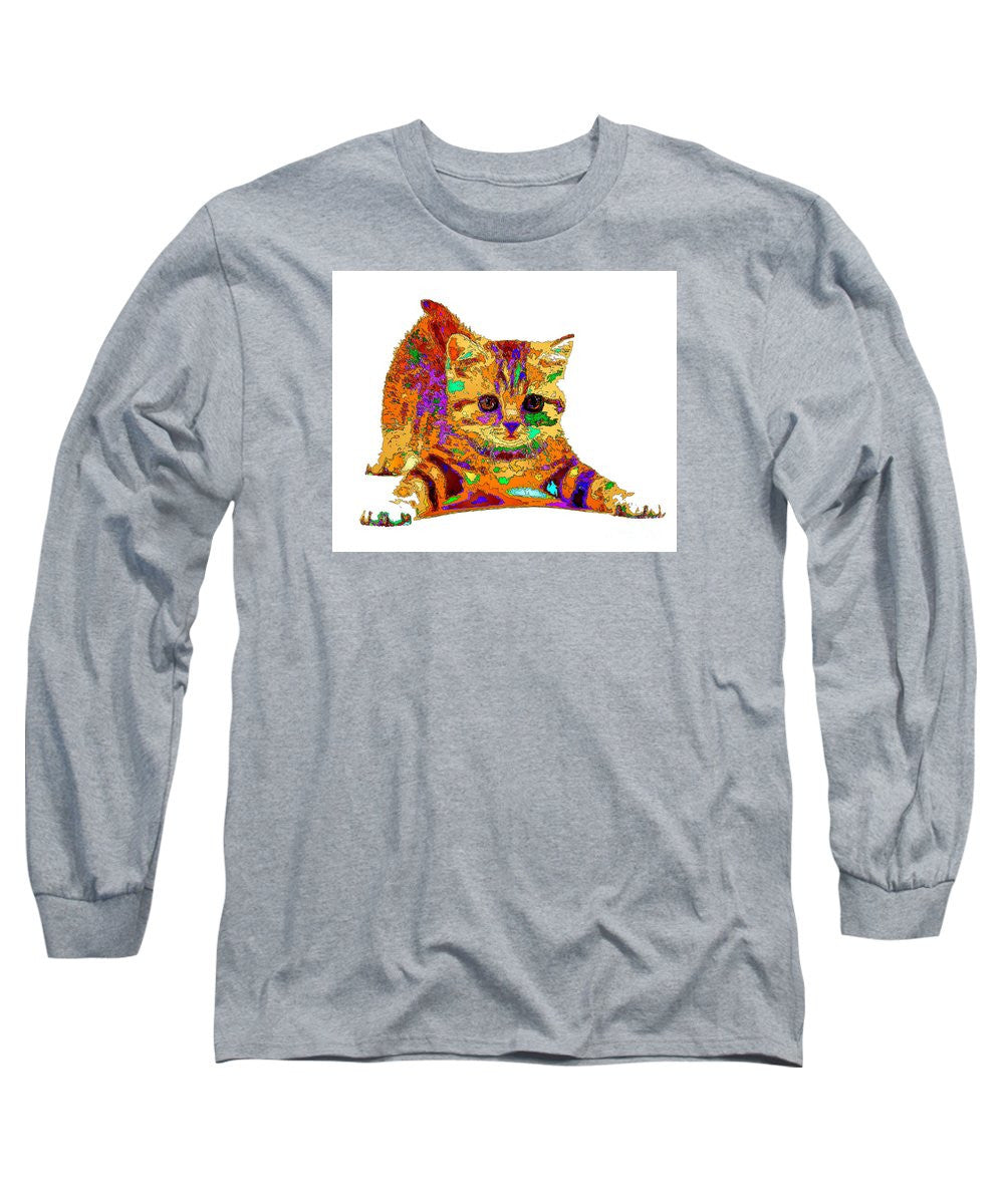 Long Sleeve T-Shirt - Jelly Bean The Kitty. Pet Series