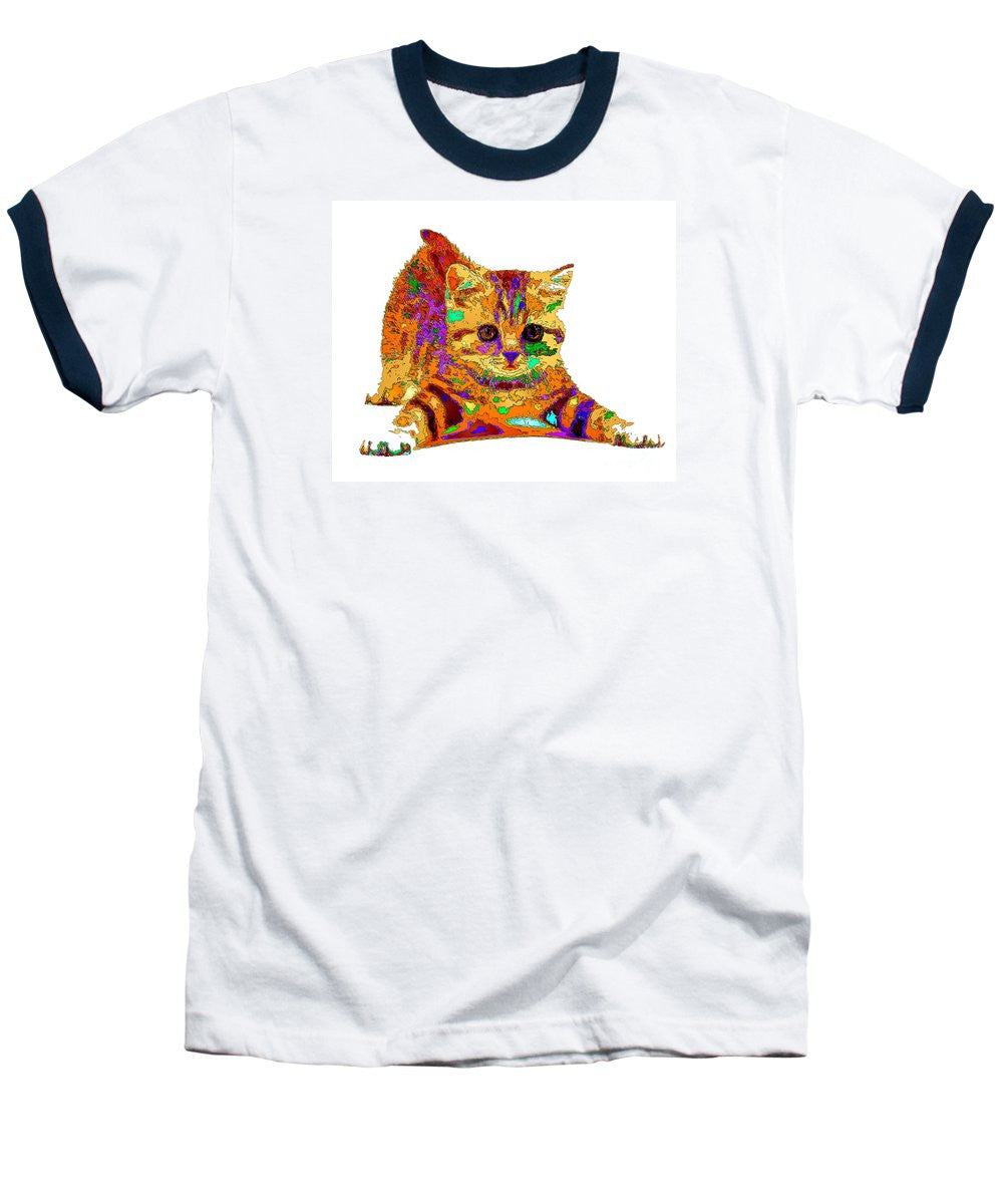 Baseball T-Shirt - Jelly Bean The Kitty. Pet Series