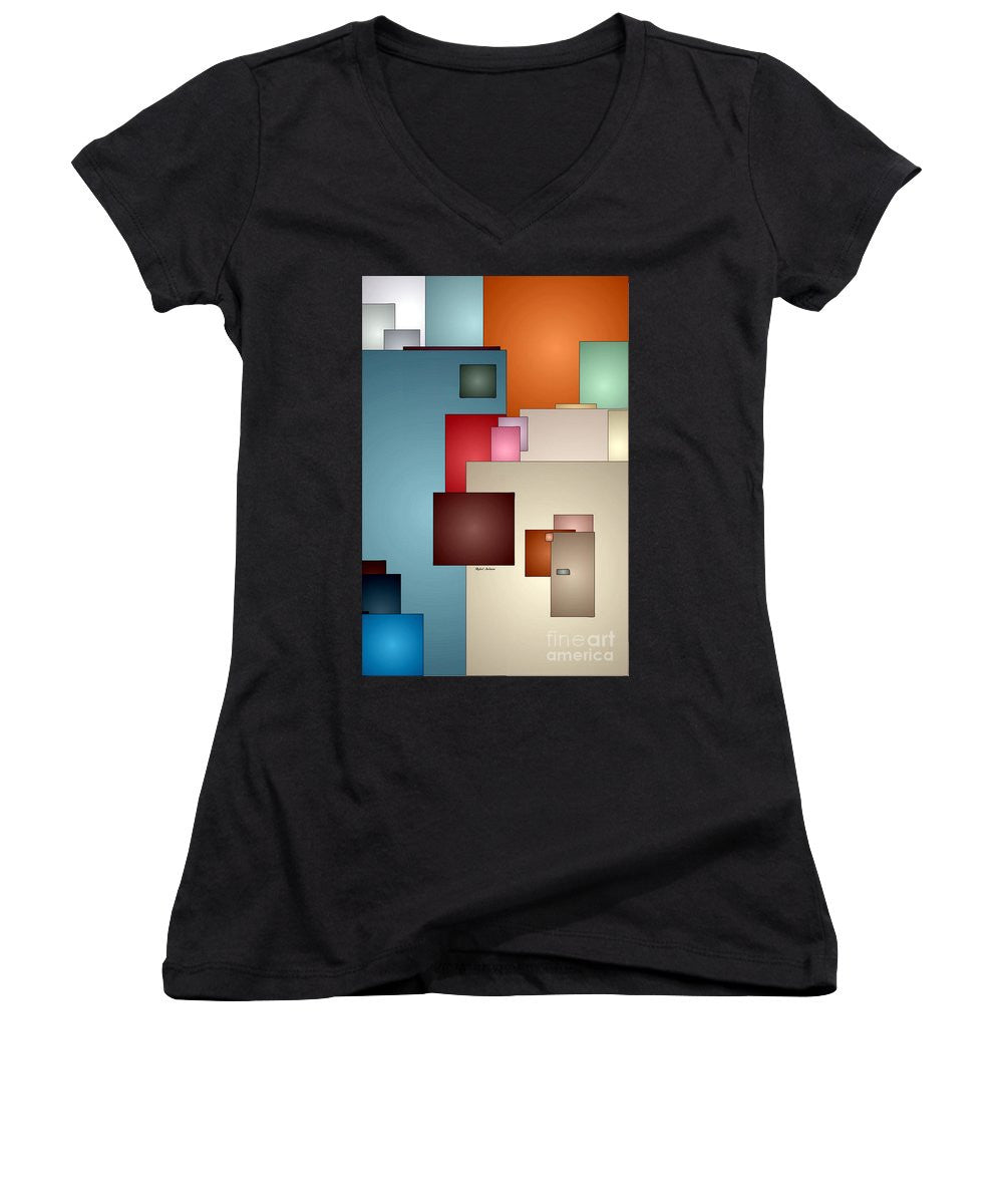 Women's V-Neck T-Shirt (Junior Cut) - Kaleidoscope