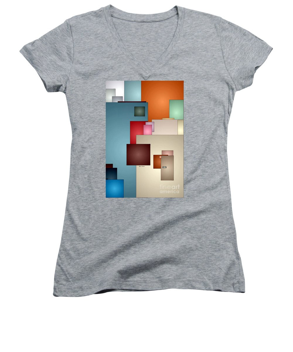 Women's V-Neck T-Shirt (Junior Cut) - Kaleidoscope