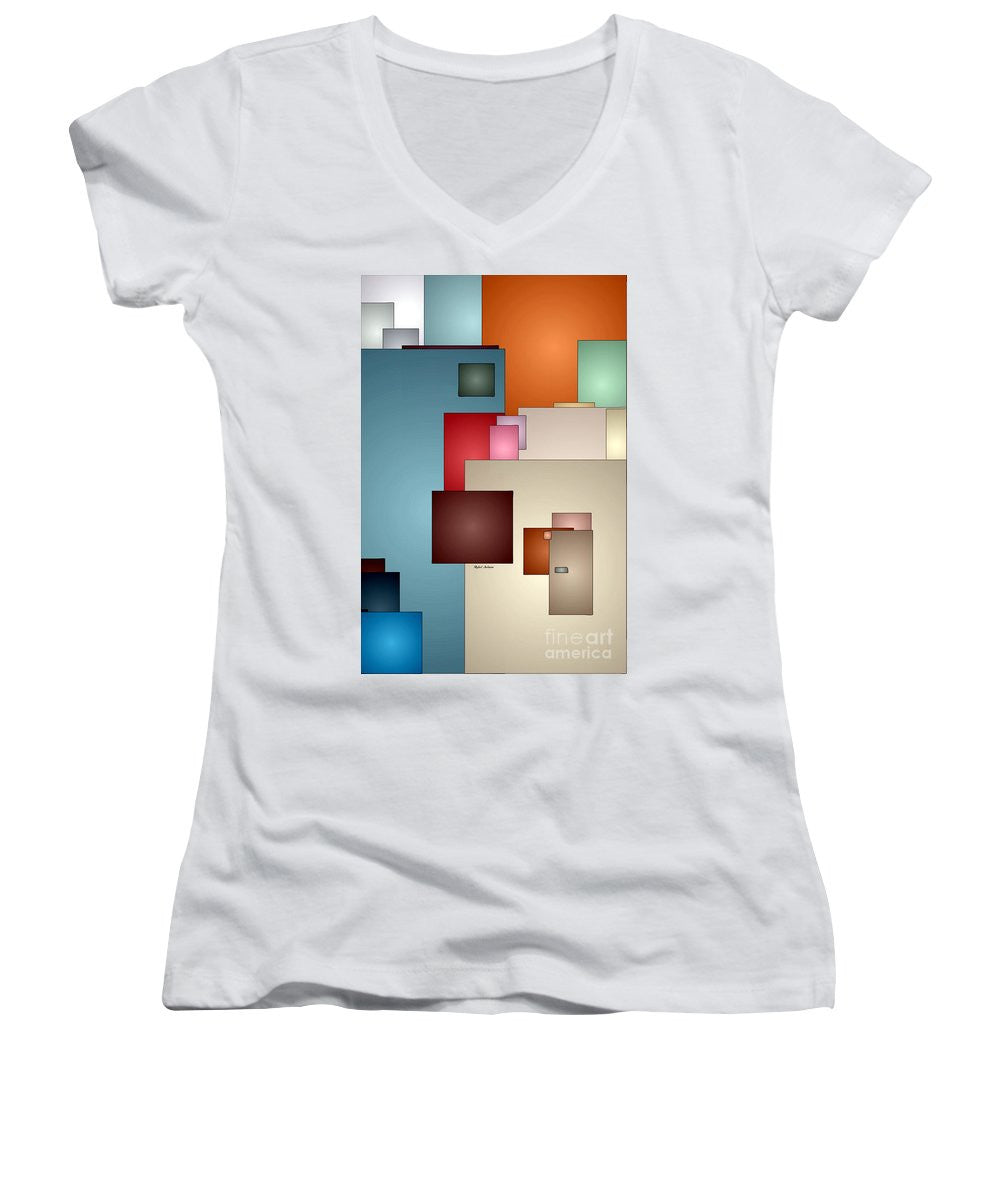 Women's V-Neck T-Shirt (Junior Cut) - Kaleidoscope