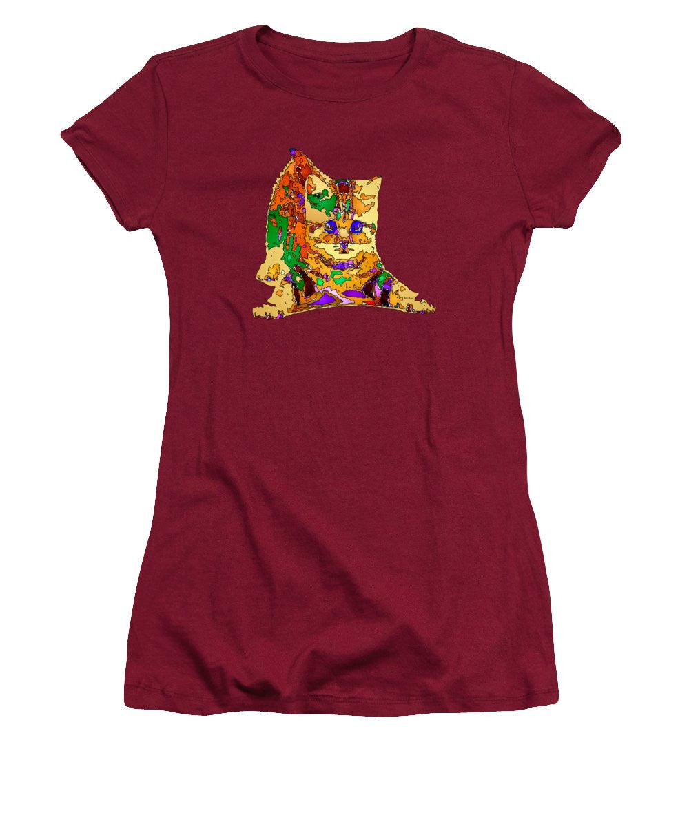 Women's T-Shirt (Junior Cut) - Kitty Love. Pet Series