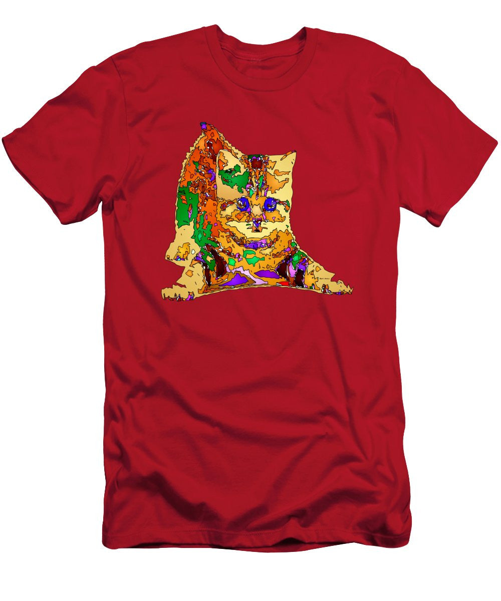 Men's T-Shirt (Slim Fit) - Kitty Love. Pet Series