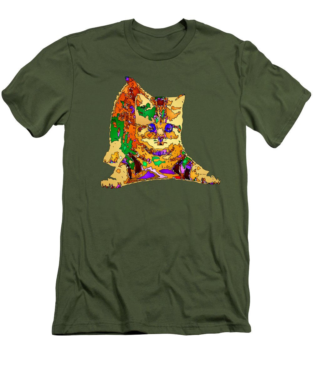 Men's T-Shirt (Slim Fit) - Kitty Love. Pet Series