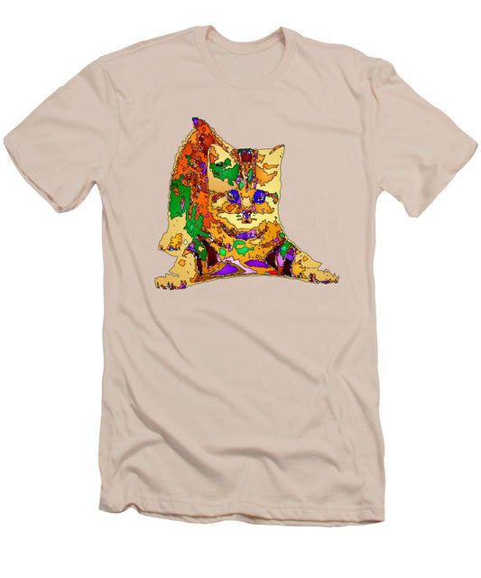 Men's T-Shirt (Slim Fit) - Kitty Love. Pet Series