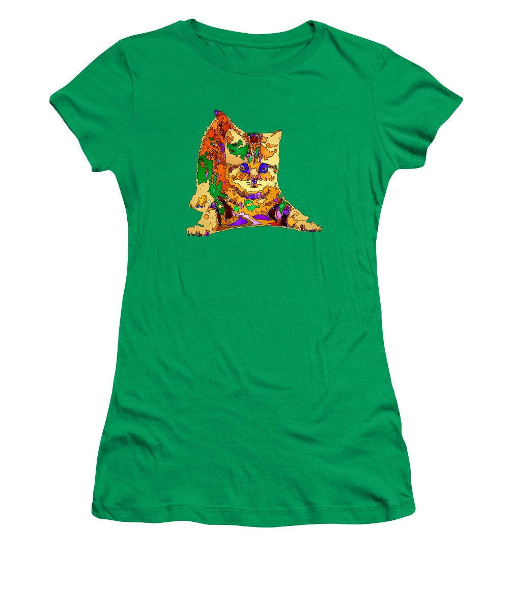 Women's T-Shirt (Junior Cut) - Kitty Love. Pet Series