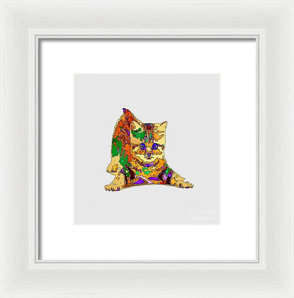 Framed Print - Kitty Love. Pet Series