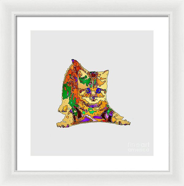 Framed Print - Kitty Love. Pet Series