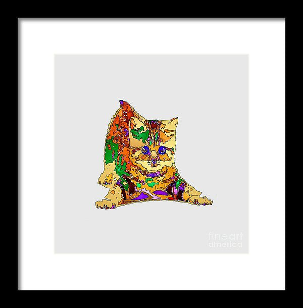 Framed Print - Kitty Love. Pet Series