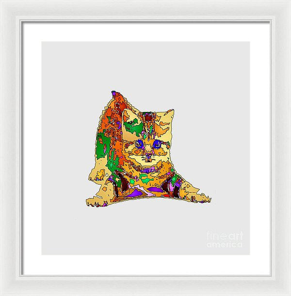 Framed Print - Kitty Love. Pet Series