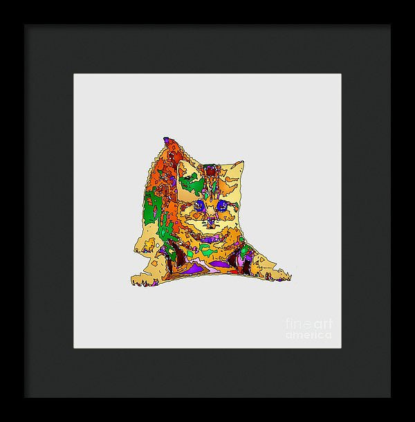 Framed Print - Kitty Love. Pet Series