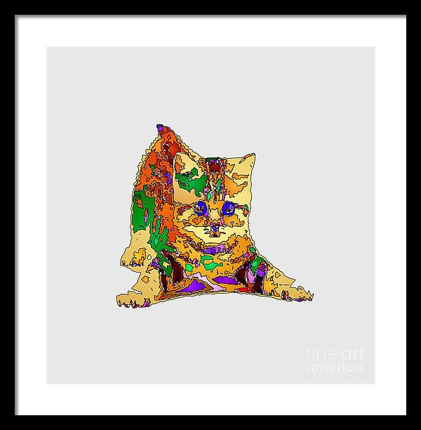 Framed Print - Kitty Love. Pet Series