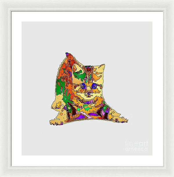 Framed Print - Kitty Love. Pet Series