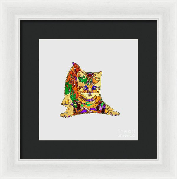 Framed Print - Kitty Love. Pet Series