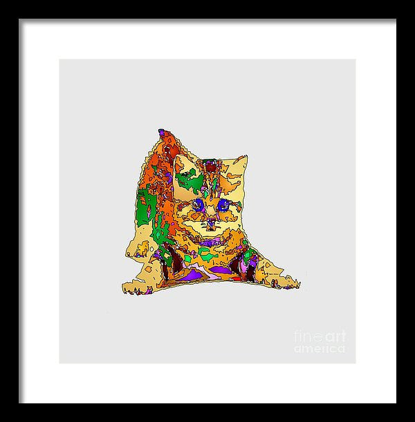 Framed Print - Kitty Love. Pet Series