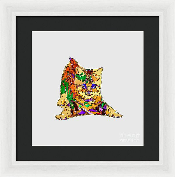 Framed Print - Kitty Love. Pet Series