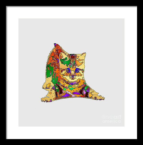 Framed Print - Kitty Love. Pet Series