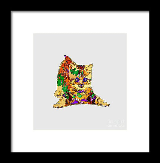 Framed Print - Kitty Love. Pet Series