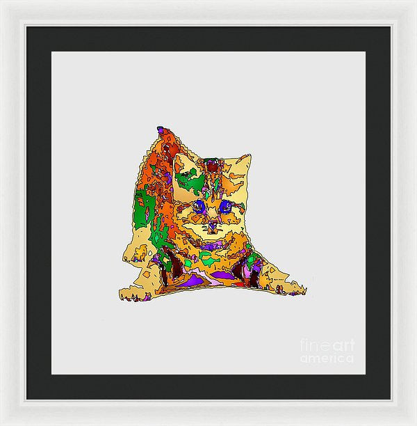 Framed Print - Kitty Love. Pet Series