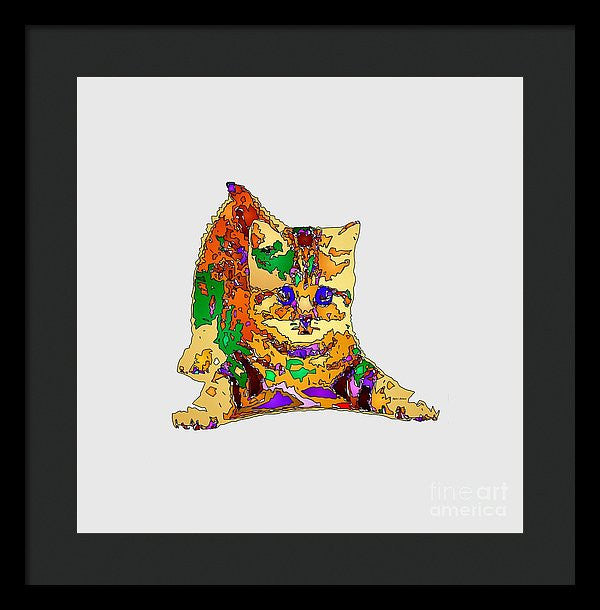 Framed Print - Kitty Love. Pet Series