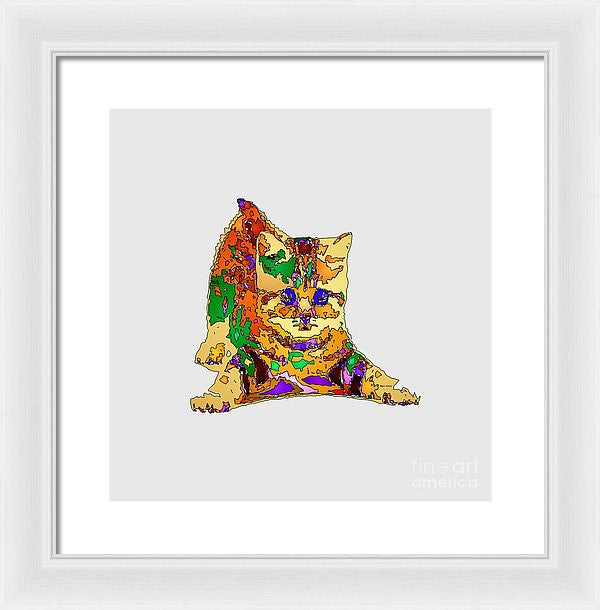 Framed Print - Kitty Love. Pet Series