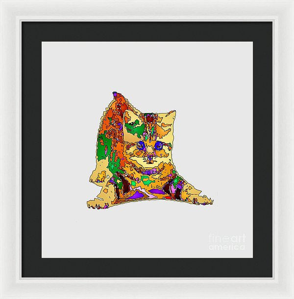 Framed Print - Kitty Love. Pet Series