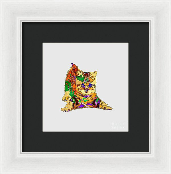 Framed Print - Kitty Love. Pet Series