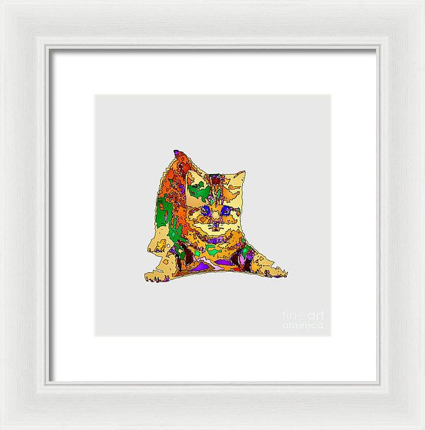 Framed Print - Kitty Love. Pet Series