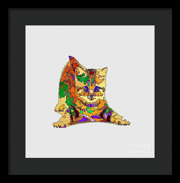 Framed Print - Kitty Love. Pet Series