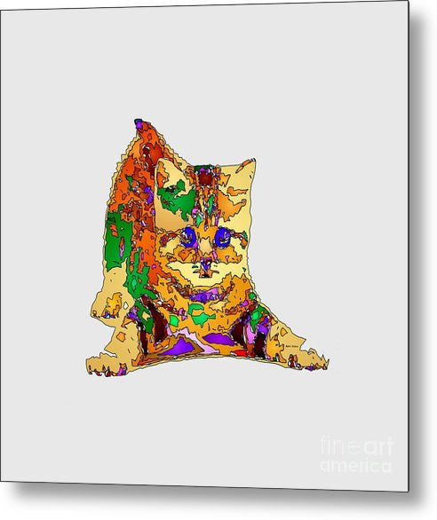 Metal Print - Kitty Love. Pet Series