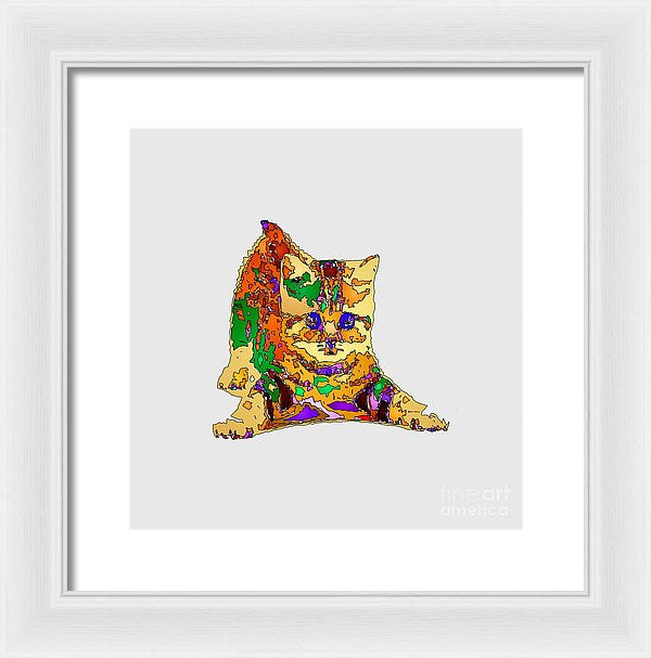 Framed Print - Kitty Love. Pet Series