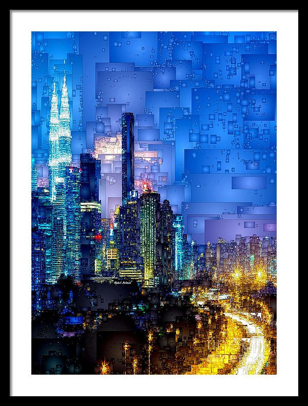 Framed Print - Kuala Lumpur At Night