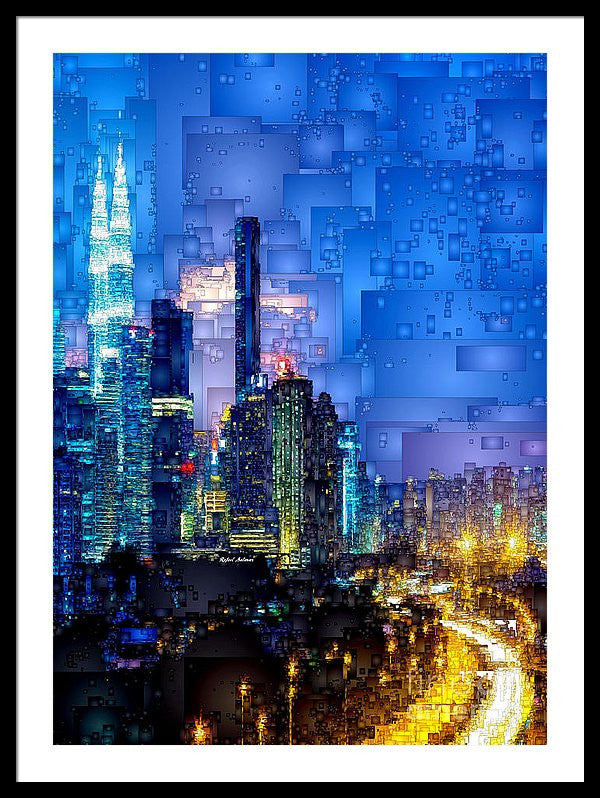 Framed Print - Kuala Lumpur At Night