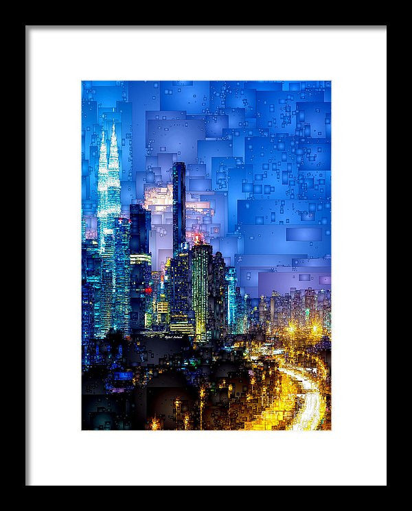 Framed Print - Kuala Lumpur At Night