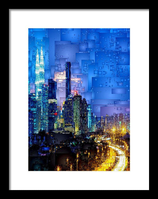 Framed Print - Kuala Lumpur At Night