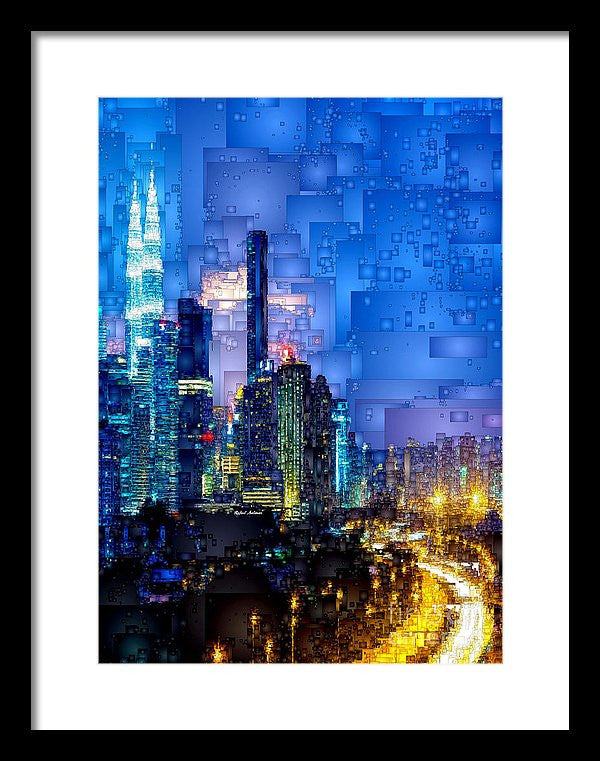 Framed Print - Kuala Lumpur At Night