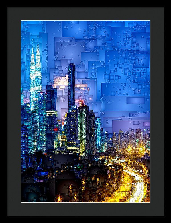 Framed Print - Kuala Lumpur At Night