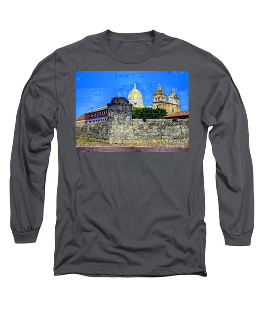 Long Sleeve T-Shirt - La Popa Hill Convent And Saint Philip Castle, Cartagena De Indi