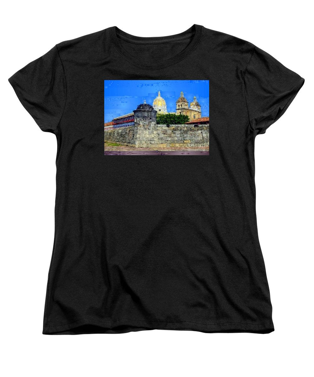 Women's T-Shirt (Standard Cut) - La Popa Hill Convent And Saint Philip Castle, Cartagena De Indi