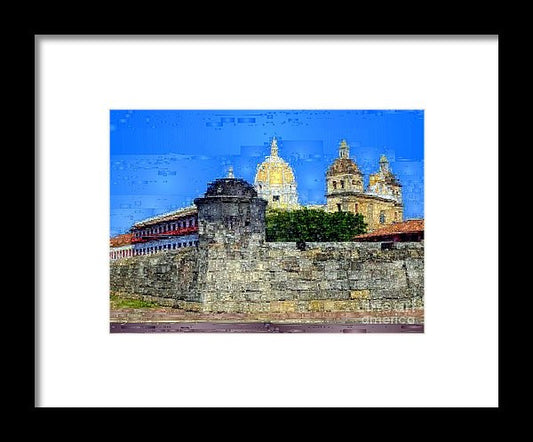 Framed Print - La Popa Hill Convent And Saint Philip Castle, Cartagena De Indi