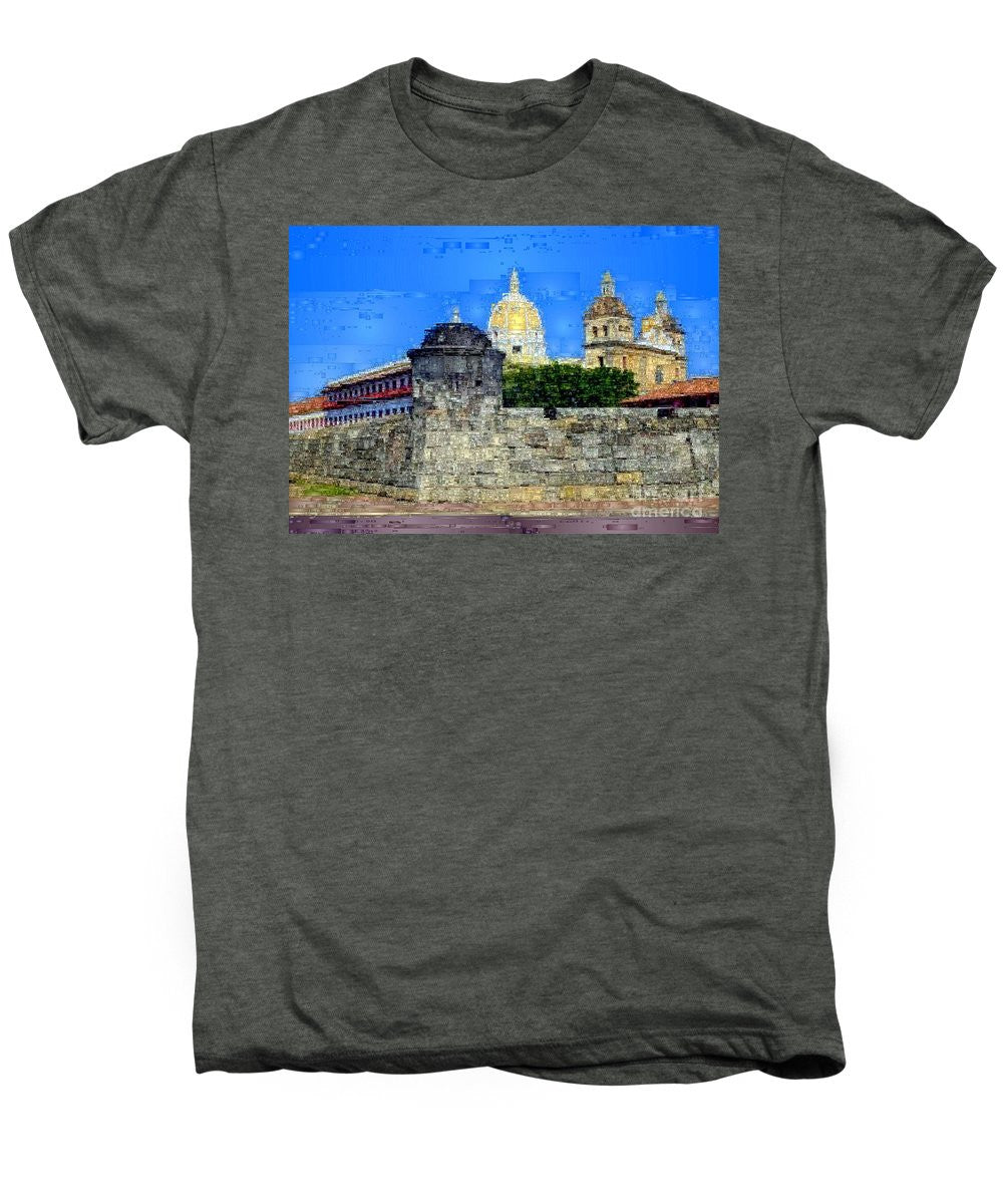 Men's Premium T-Shirt - La Popa Hill Convent And Saint Philip Castle, Cartagena De Indi