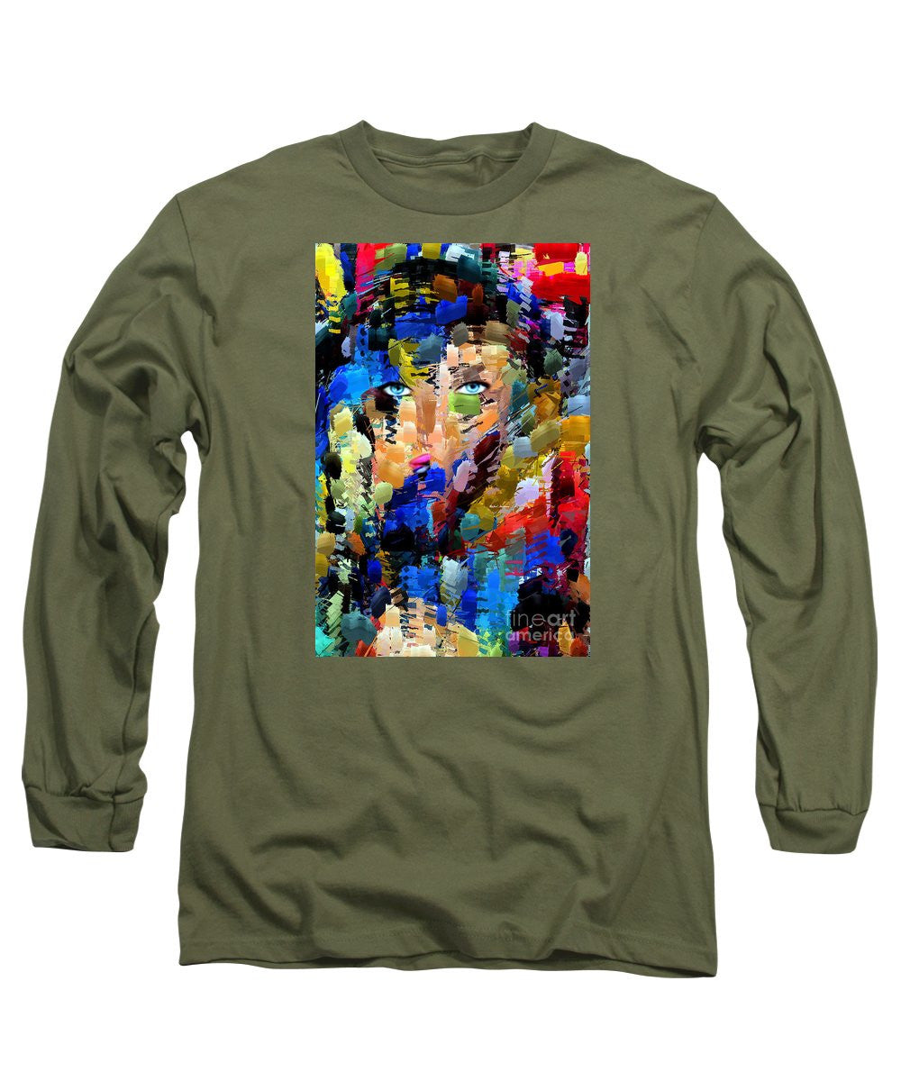 Long Sleeve T-Shirt - Lady In Blue