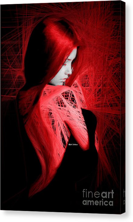 Lady In Red - Canvas Print