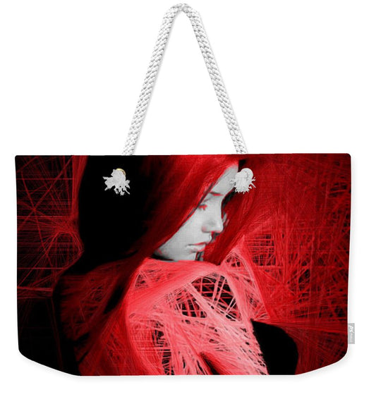 Lady In Red - Weekender Tote Bag