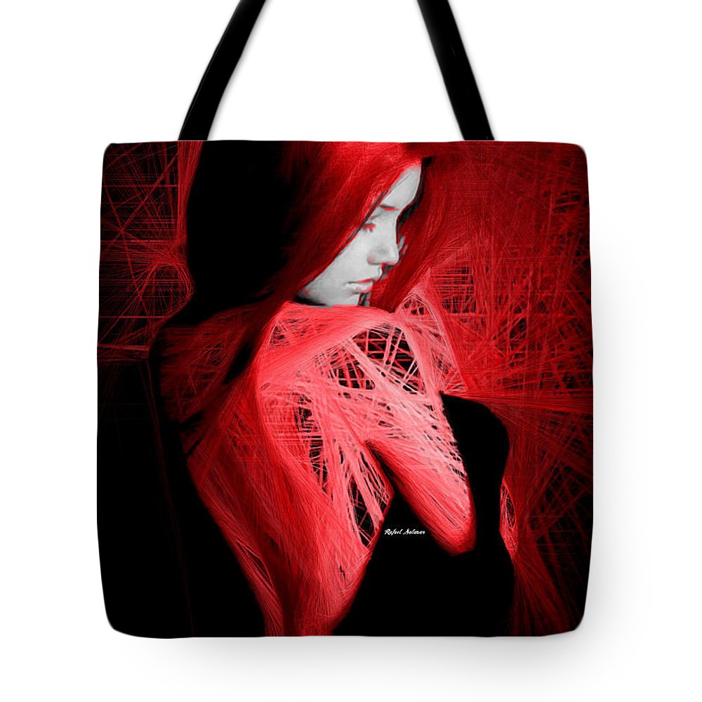 Lady In Red - Tote Bag