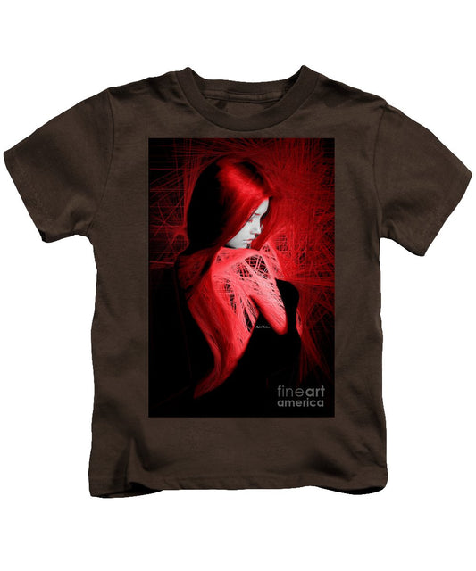 Lady In Red - Kids T-Shirt